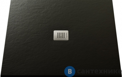 картинка Душевой поддон ACQUABELLA BASE PLATO_BASE_SLATE_90_CUAD_NEGRO_90x90