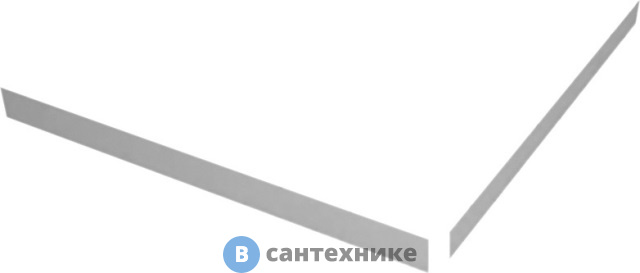 Экран плоский Cezares TRAY-S-A-100-SCR-W (1000х1000х135) из искусственного мрамора, белый (Bianco)
