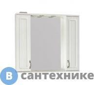 Зеркальный шкаф Style line Олеандр-2 900/С, Люкс рельеф пастель (4650134470864)