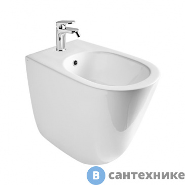 картинка Биде напольное AXA Eva 8802201 550х360 мм, White Glossy