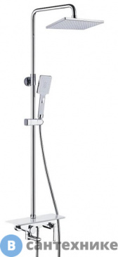 картинка Душевая стойка ROSE R2536F белый/хром