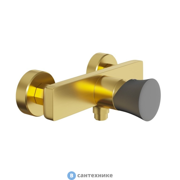 Смеситель Paini Domus 18PJ511PZ для душа, матовое золото PVD