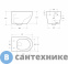 картинка Унитаз подвесной Art & MAX SANREMO безободковый с сиденьем, AM026CHR/SC