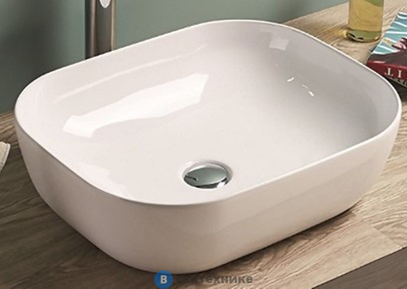 Раковина Art & MAX накладная AM-78104, белый, 505х405х140