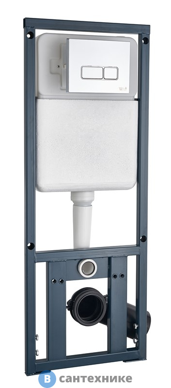 Инсталляция WELTWASSER WW MARBERG 410 SE для унитаза, кнопка квадратная