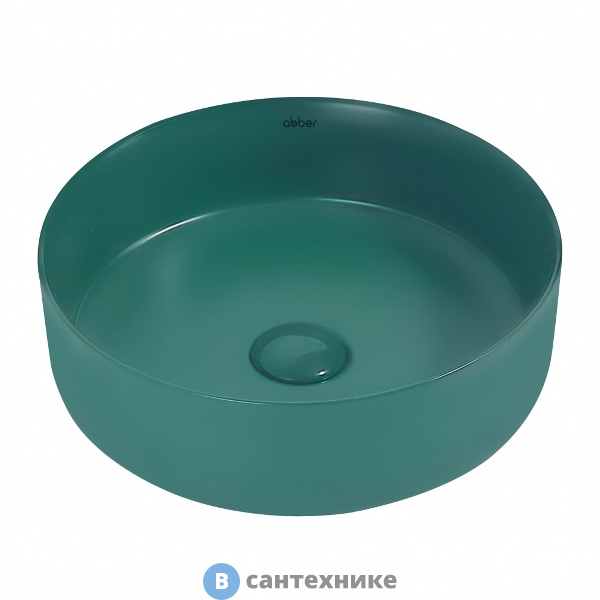 Раковина ABBER Bequem AC2108MBG темно-зеленая матовая накладная