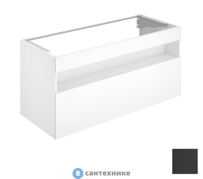 Тумба под раковину Keuco STAGELINE 32882970100, 1 ящик, с подсветкой, 1200x625x490 мм, к/ф: вулканит