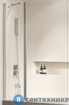 картинка Шторка на ванну RGW SC-011 хром/Прозрачное/6 мм 120*140 (351101112-11)