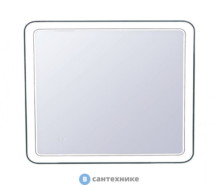 Зеркало Style line Атлантика 100*80 с подсветкой и часами (2000949224558)