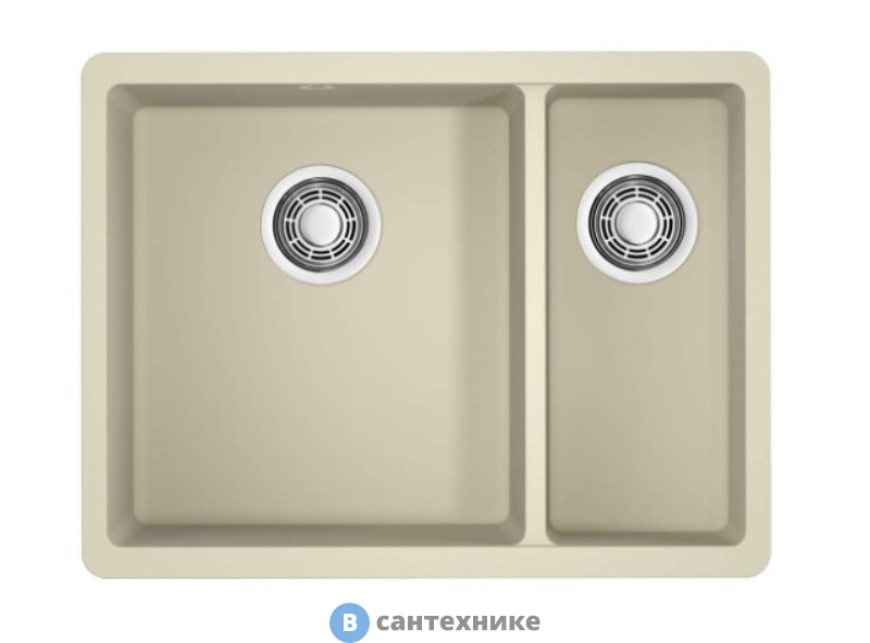 Кухонная мойка OMOIKIRI Kata-55-2-U-BE, ваниль (4993387)