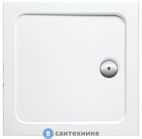 Душевой поддон Jacob Delafon FLIGHT E62462-00 без бортиков, без сифона, антибактериальная защита /100х100х4/ (бел)