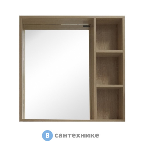 Зеркало Grossman ФЛАЙ-70 универсальное дуб сонома