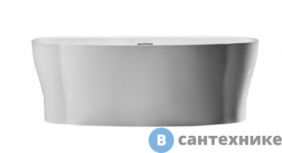 картинка Акриловая ванна BelBagno BB403-1700-850 отдельностоящая, овальная