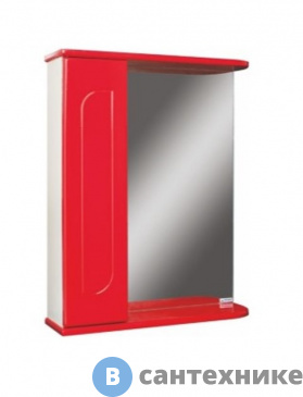 картинка Шкаф-зеркало Айсберг Радуга Красный 55 левый/правый (DA1123HZR)