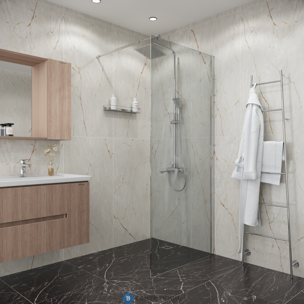 Душевая перегородка Niagara Eco NG-531-70 (70х190) хром, стекло прозрачное