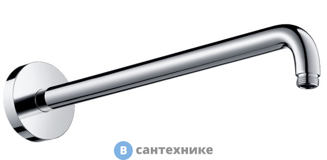 Держатель Hansgrohe 27413000 верхнего душа, вынос, мм-389, хром