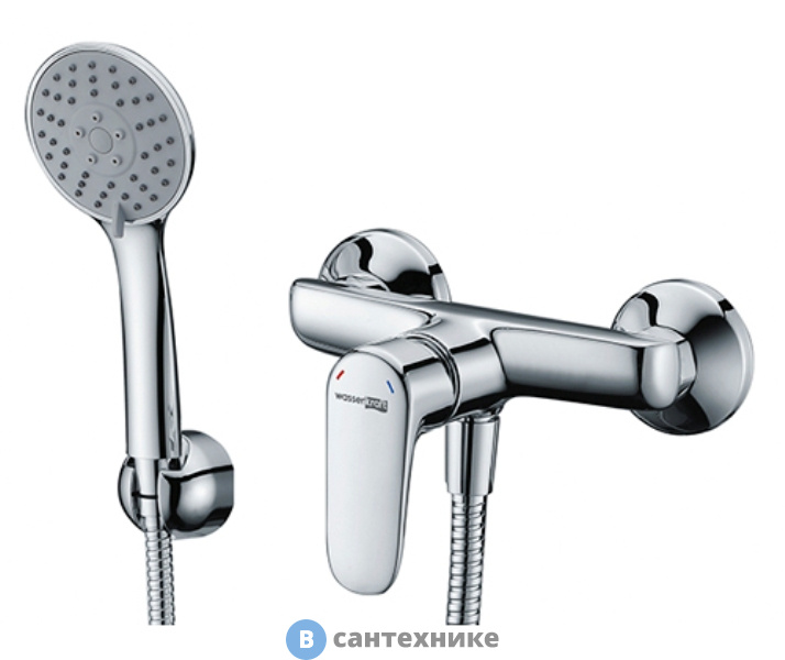 Смеситель WasserKRAFT Vils 5602 для душа латунь, хромоникелевое покрытие