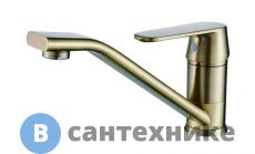 Смеситель Diadonna D82449118Q для кухни с длинным изливом антик. бронза