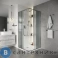 картинка Душевое ограждение Niagara Nova NG-4622-34 (80х80х195) квадрат, раздвижная, хром, стекло рифленое