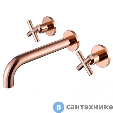 картинка Смеситель ABBER Wasser Kreis AF81121RG для раковины скрытого монтажа, розовое золото