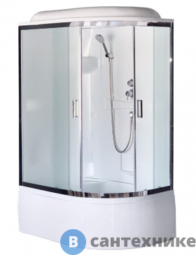 картинка Душевая кабина Royal Bath RB 8120BK1-M-CH L 1200x800x2170 (матовое)