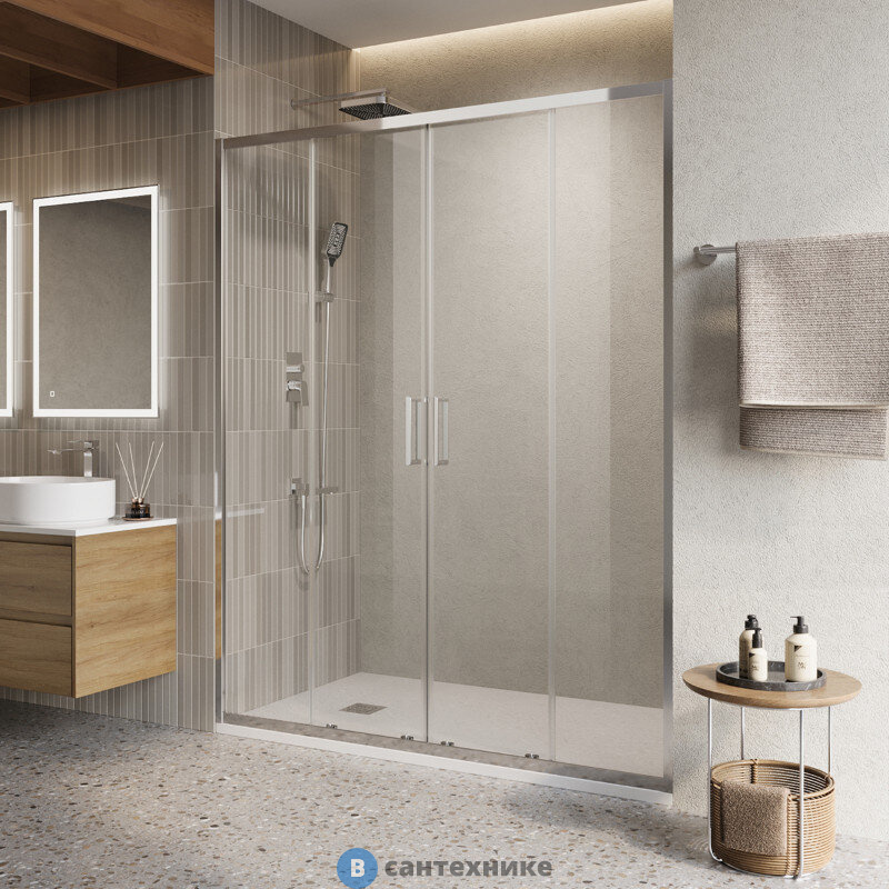 Душевая дверь BelBagno LUCE-BF-2-160-C-Cr