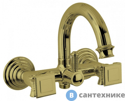 картинка Смеситель Cezares OLIMP-VD-02-O для ванны, бронза, ручки бронза