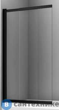 картинка Шторка WasserKRAFT Dill 61S02-100 WasserSchutz стеклянная, на ванну