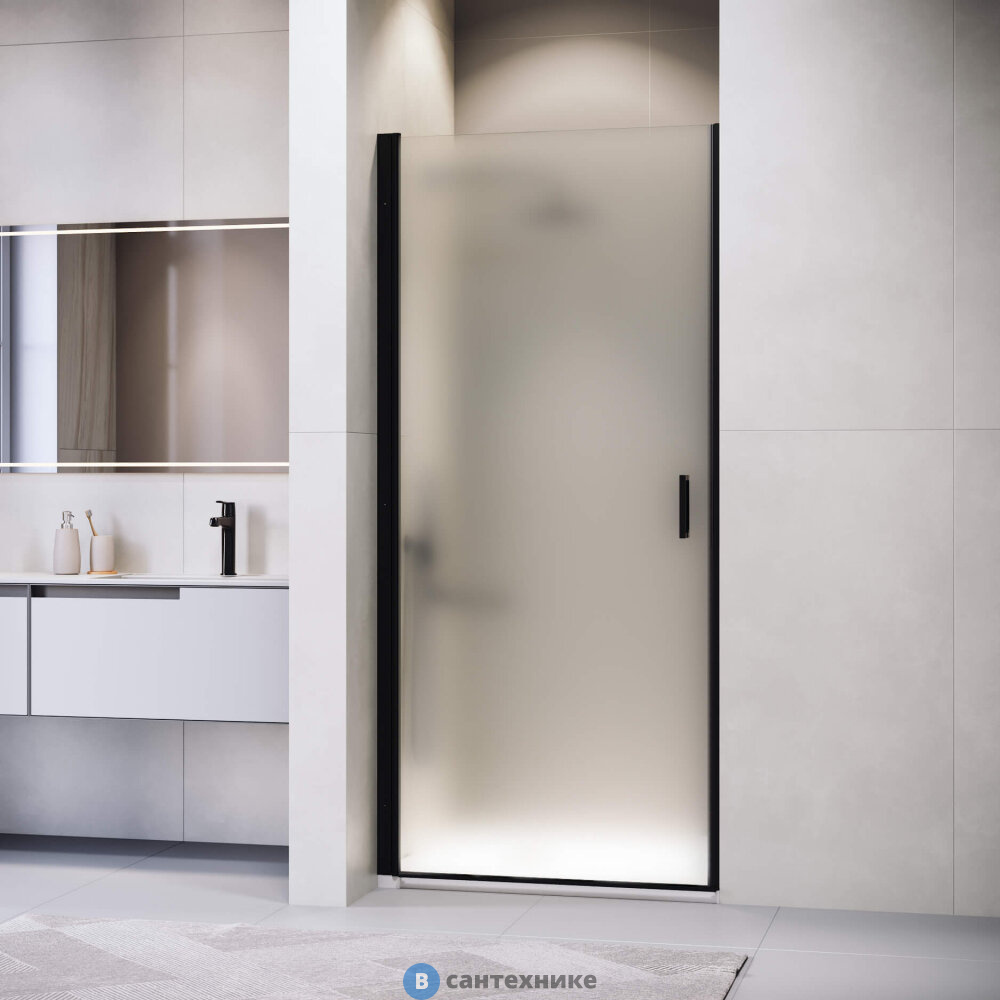 Душевая дверь RGW LE-003-B  90*195 чёрный/ матовое (351200309-24)
