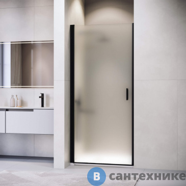 картинка Душевая дверь RGW LE-003-B  90*195 чёрный/ матовое (351200309-24)