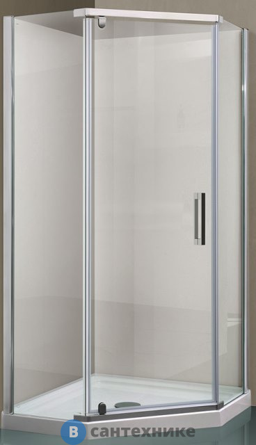 Душевой уголок Vincea Stresa VSP-1S900CL, 900*900, хром, стекло прозрачное, без поддона