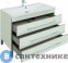картинка Тумба с раковиной Aquanet Верона 100 белый (напольная 3 ящика) (287663)