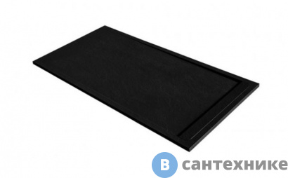 картинка Душевой поддон ACQUABELLA DUO PLATO_DUO_SLATE_90_NEGRO_120x90