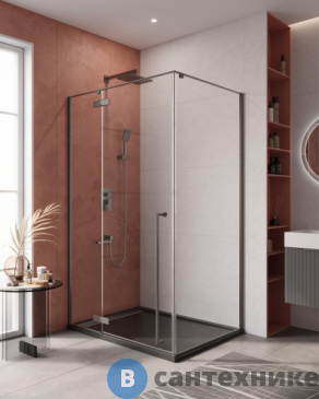 картинка Душевой уголок CEZARES LINER-AH-1-120/90-C-GM-R без поддона