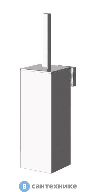 Щетка Cezares PRIZMA-TBS-NOP для унитаза подвесная, металл, чёрный матовый