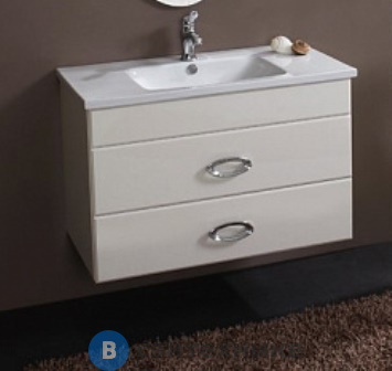 Тумба под раковину Cezares ORCHIDEA 80 OR80.07 sospeso с двумя ящиками, Tortora Laccato Lucido