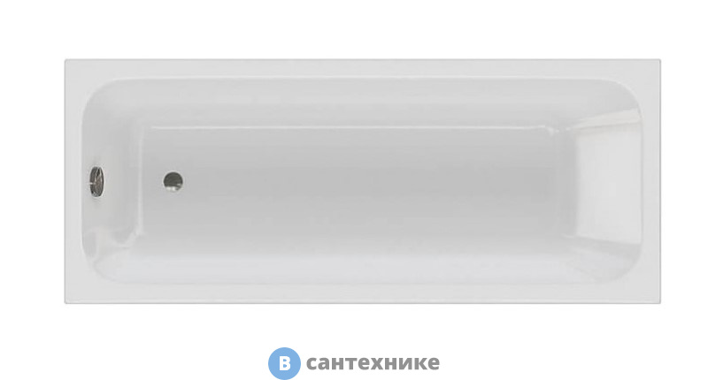 Ванна акриловая AZARIO BELLA 180*80 см прямоугольная (AV.0020180), без каркаса и сифона