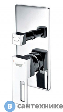 картинка Смеситель WasserKRAFT Alme 1541 для ванны и душа латунь, хромоникелевое покрытие