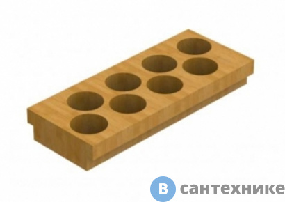 картинка Модуль Reginox для специй (бамбук, 8 отверстий)  SLIM (PSR011) (c/box)