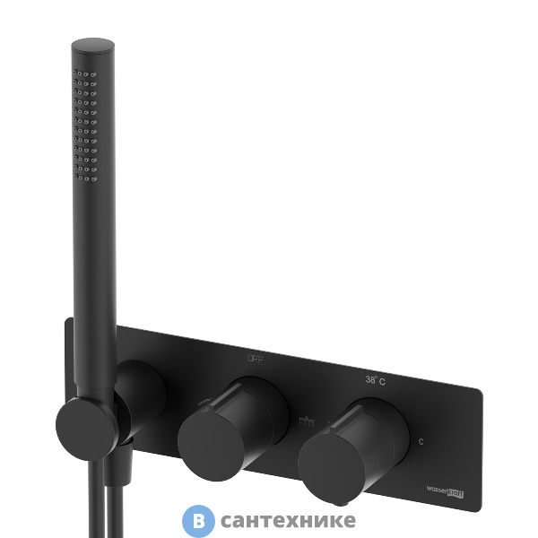 Смеситель WasserKRAFT Elbe 7488 Thermo термостатический для душа со встраиваемой системой монтажа