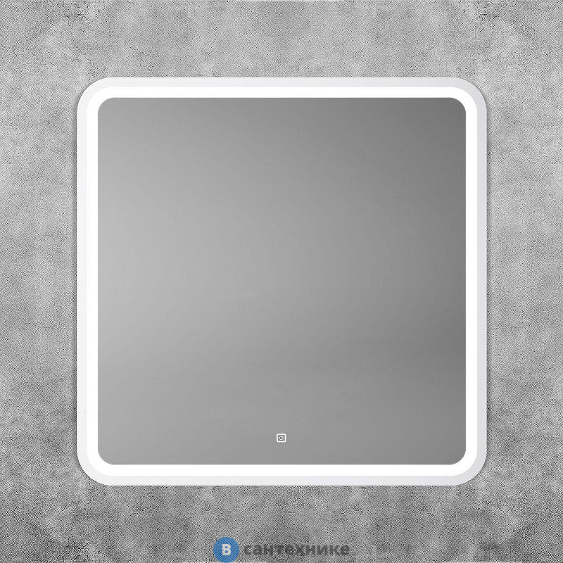 Зеркало Art & MAX AM-Gen-800-800-DS-F-White с подсветкой "Genova 800x800"