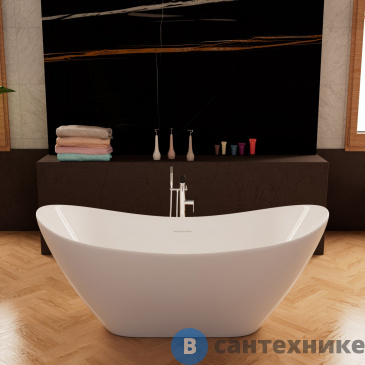 картинка Ванна Frank F6107 White акрил, отдельностоящая