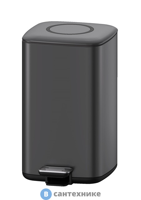 Ведро WELTWASSER WW WALLY TG 9L педальное, серый матовый