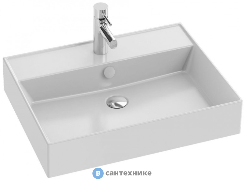 Раковина Jacob Delafon VIVIENNE EXBH112-00 керамическая 60х46 см, белая