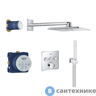 картинка Верхний душ Grohe 34712000 SmartControl (набор)