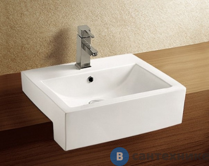 картинка Раковина WELTWASSER DEILBACH 4012 подвесная (520х430х160)