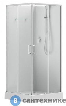 картинка Душевая кабина Aquanet Passion EVO S Квадрат White 90x90, набор (281963)