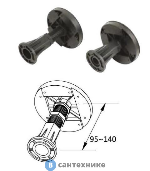 Ножки для поддона Cezares TRAY-LEGS-AS-08