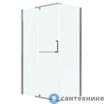 картинка Душевое ограждение Grossman Pragma 120.K33.03.1090.10.00 (100*90*195) хром, стекло прозрачное, без поддона