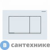 Кнопка смыва Geberit 115.883.JT.1 SIGMA30 с легк. покрытием (белый матовый/хром глянцевый/белый матовый)